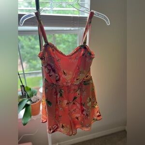 Floral Tank Romper Size S